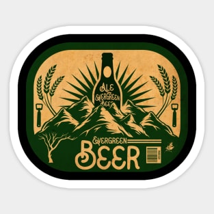 Evergreen Ale Beer Sticker